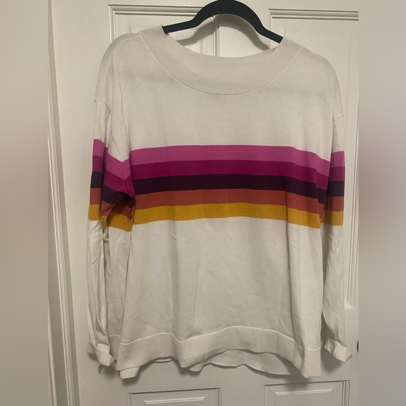 Lands' End White Sweater - Picture 2 of 7